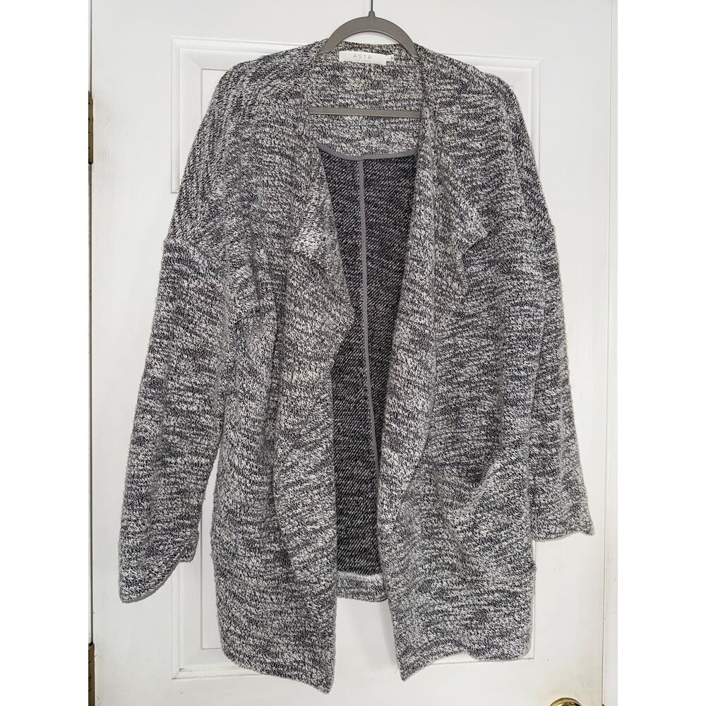 ASTR The Label Grey Open Front Cardigan - size large